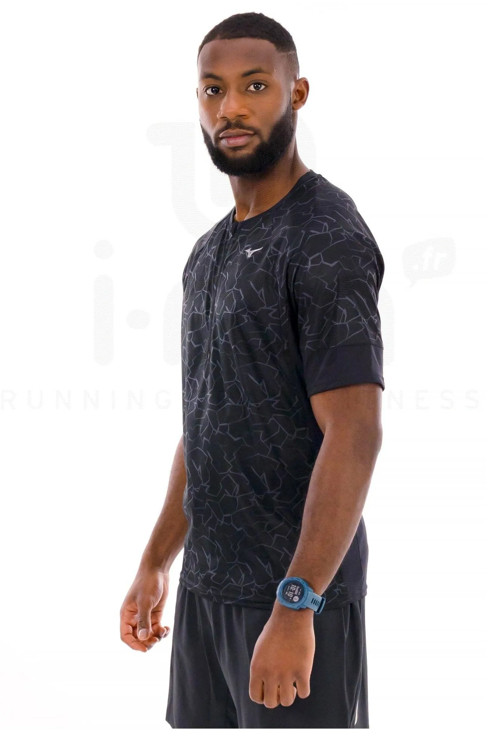 Homme Mizuno Manches Courtes^Graphic Trail