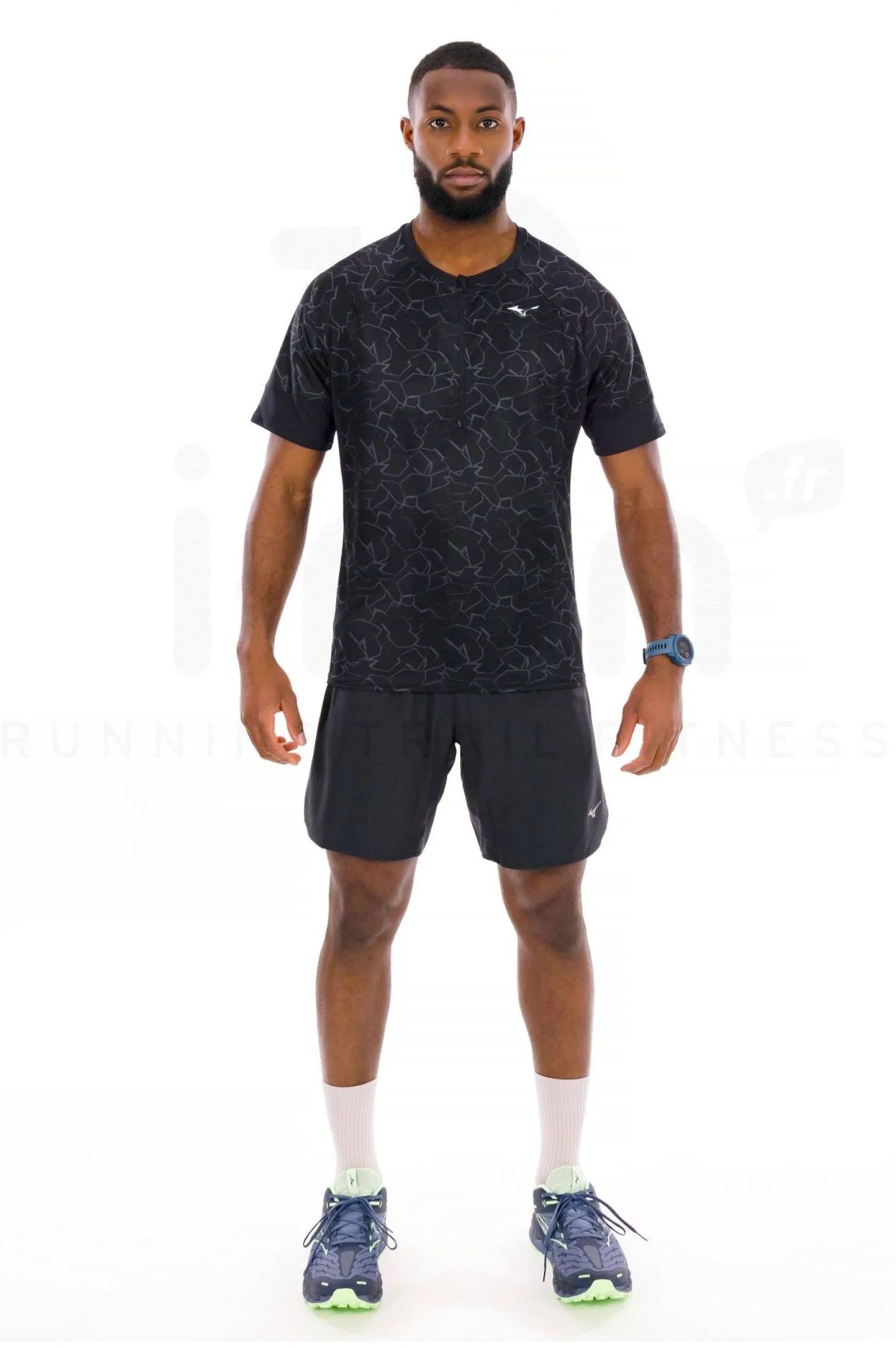 Homme Mizuno Manches Courtes^Graphic Trail