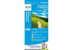 Carte IGN Cartes^Gérardmer Le Hohneck 3618OT