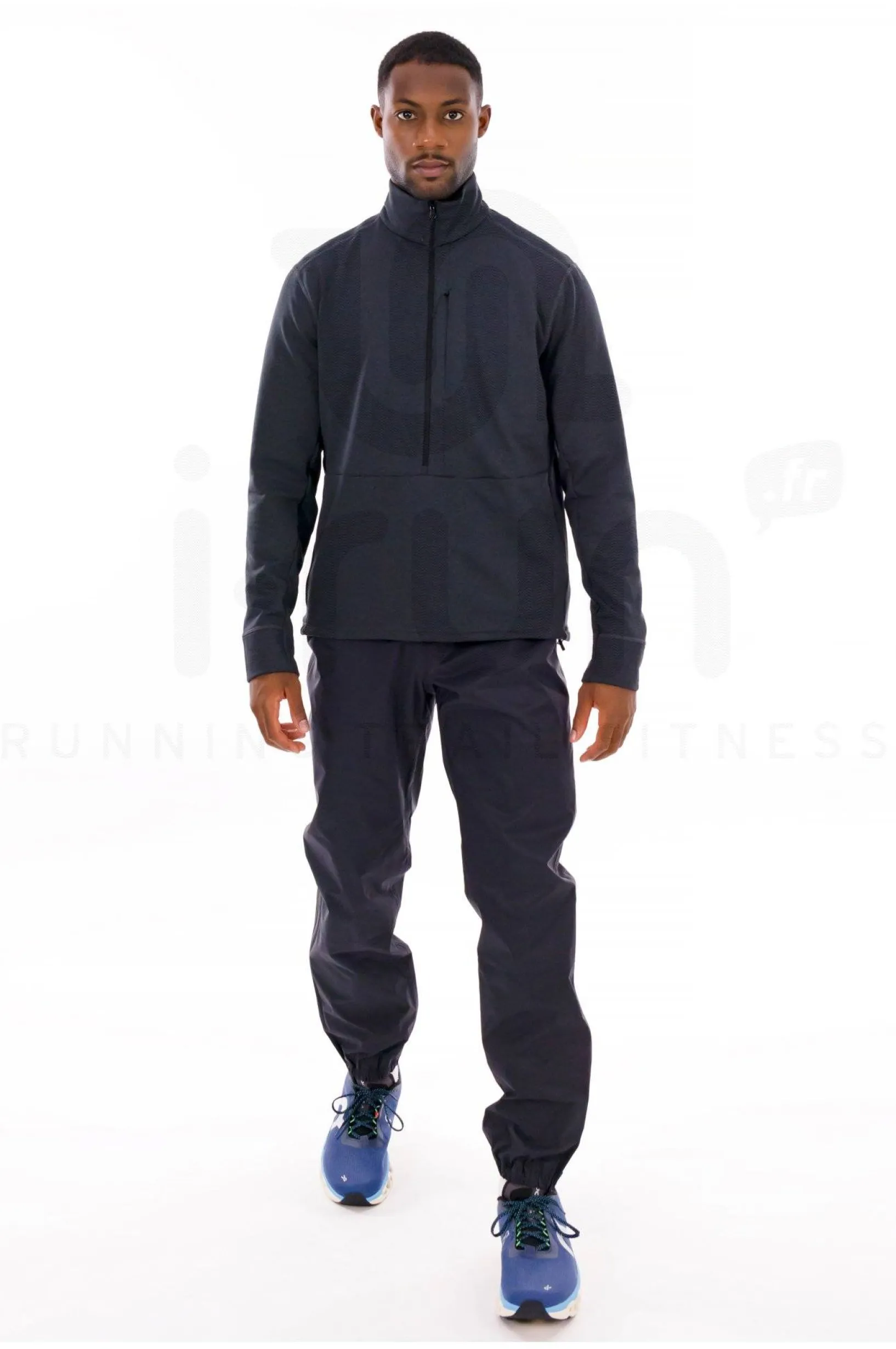 Homme Odlo Polaires^Grid fleece 1/2 Zip