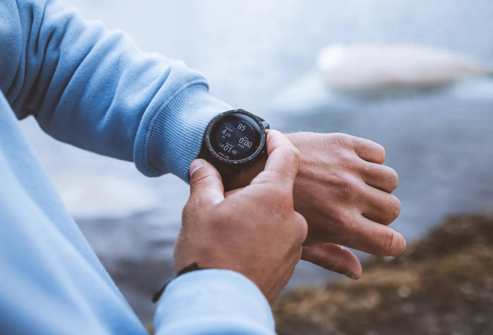 Polar Cardio-Gps^Grit X Pro Saphir