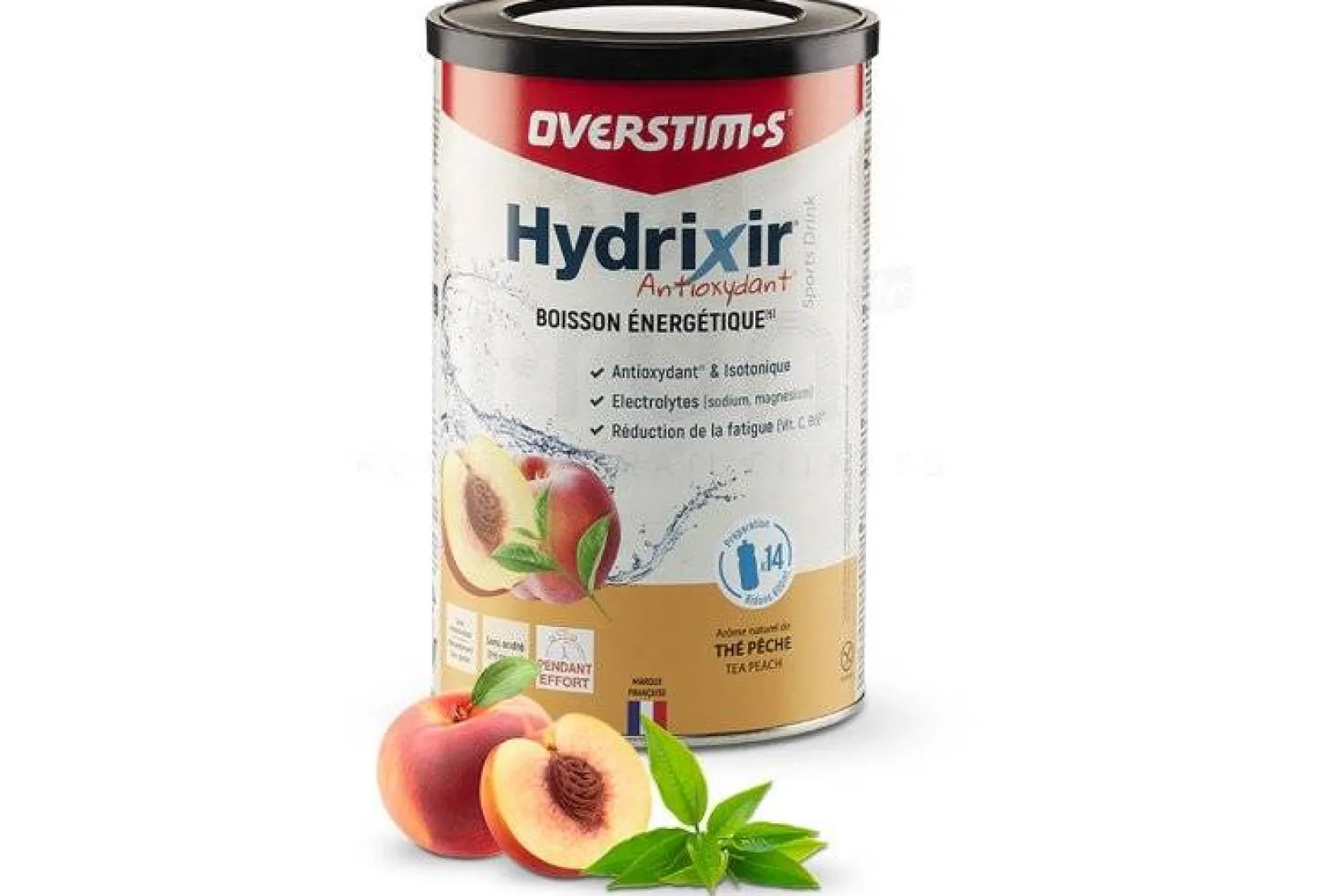OVERSTIMS Boissons^Hydrixir 600g - Thé pêche