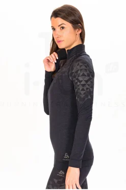 Femme Odlo Manches Longues^Kinship Performance Wool 200 1/2 Zip femme