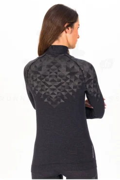 Femme Odlo Manches Longues^Kinship Performance Wool 200 1/2 Zip femme