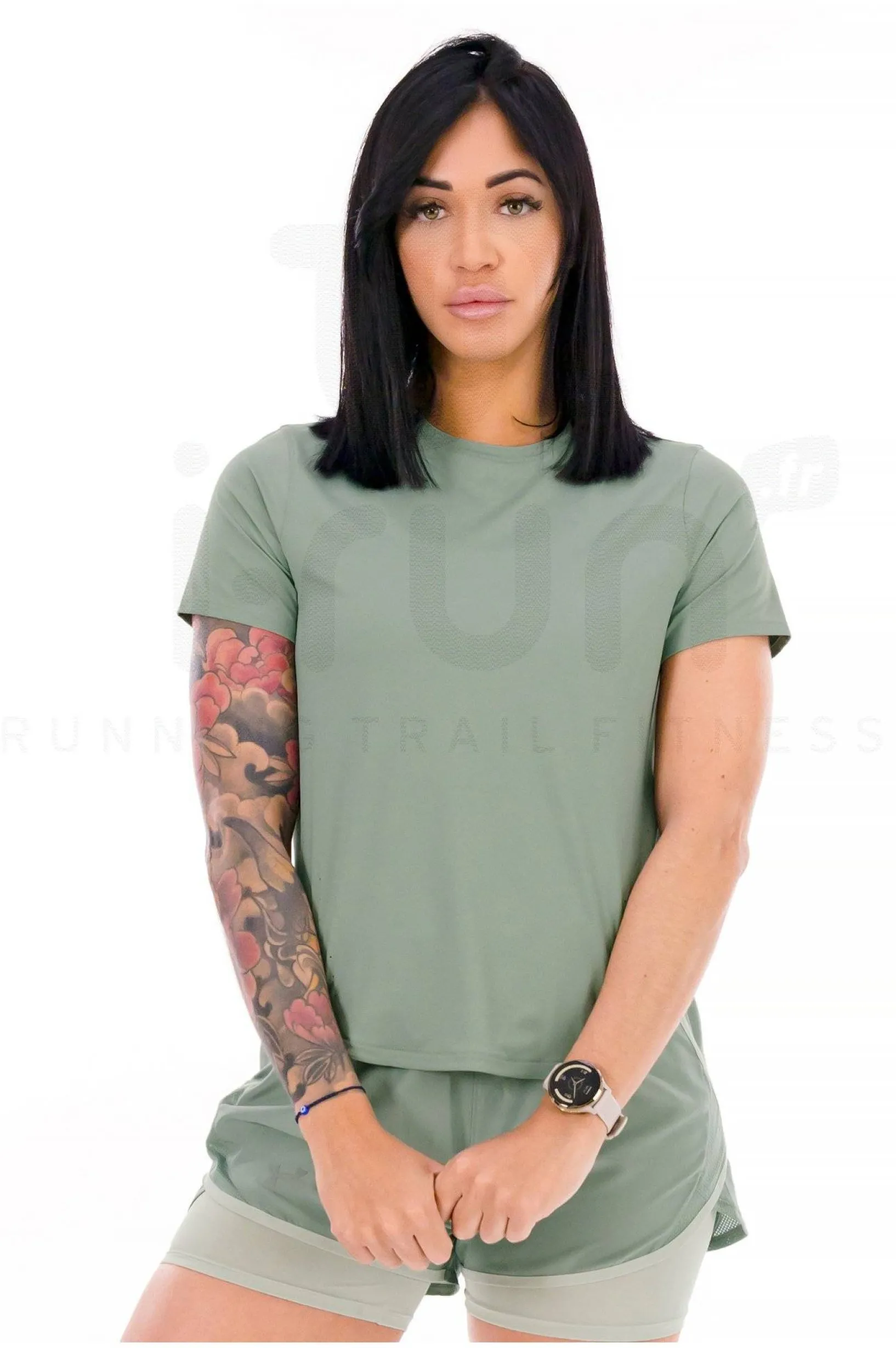 Femme Under Armour Manches Courtes^Launch Elite femme