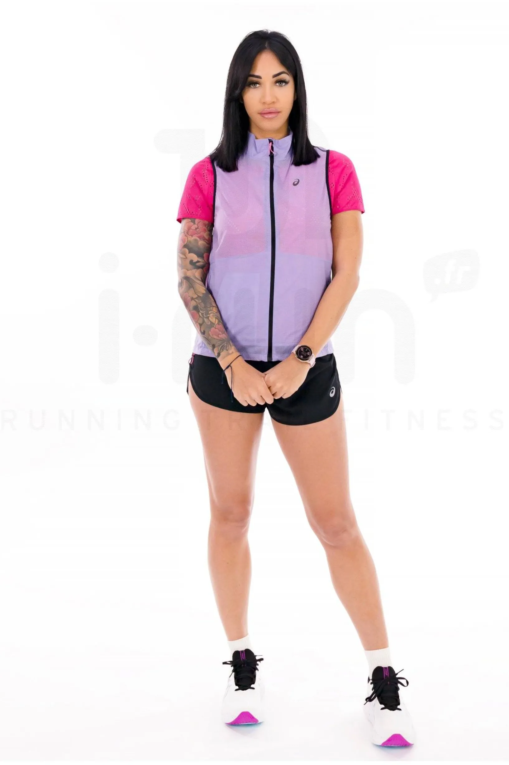 Femme Asics Vestes & Coupe Vent^Metarun femme