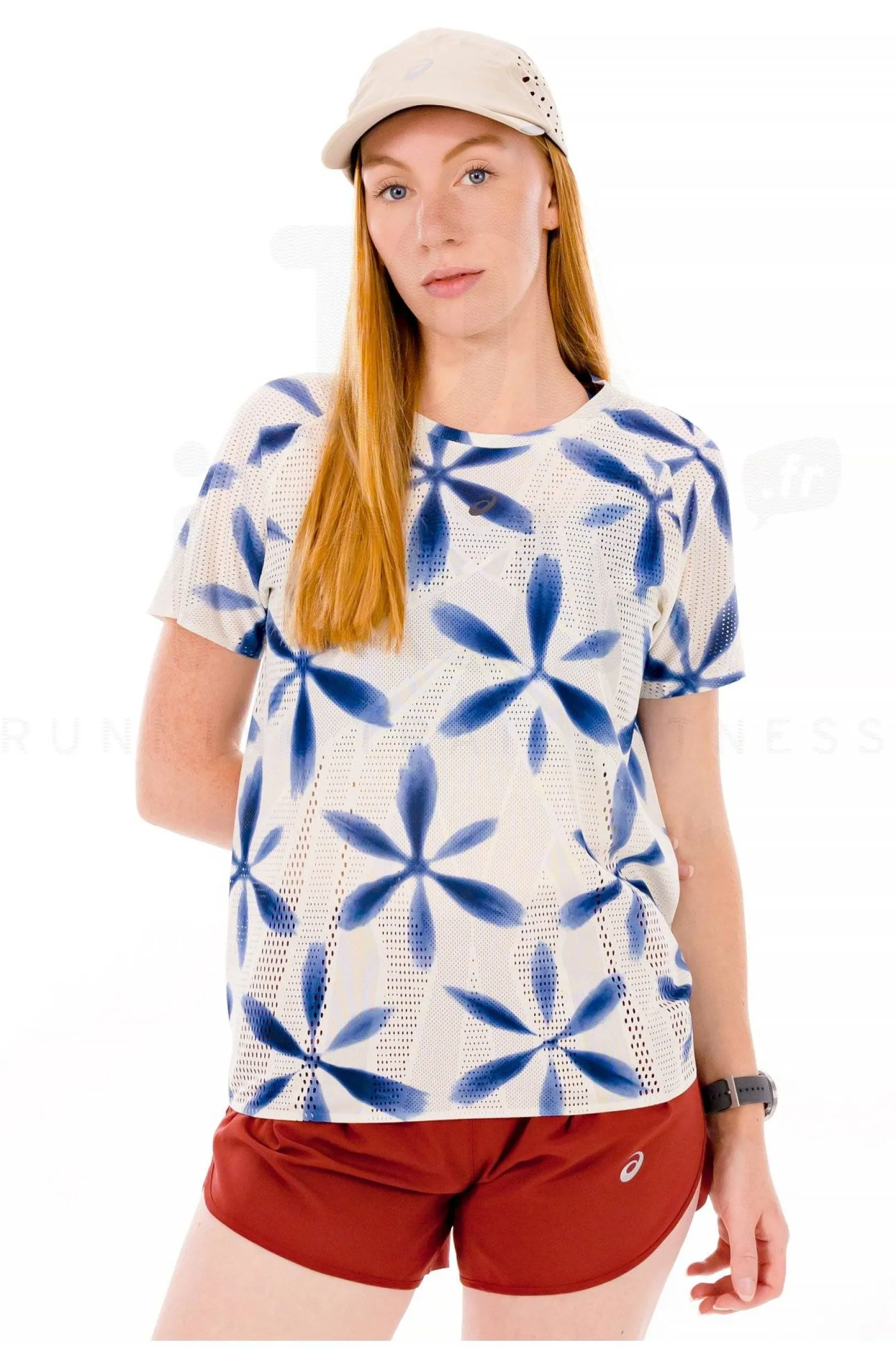 Femme Asics Manches Courtes^Metarun Shibori W femme