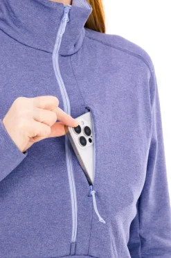 Femme Odlo Polaires^Mid Layer 1/2 Zip Roy femme