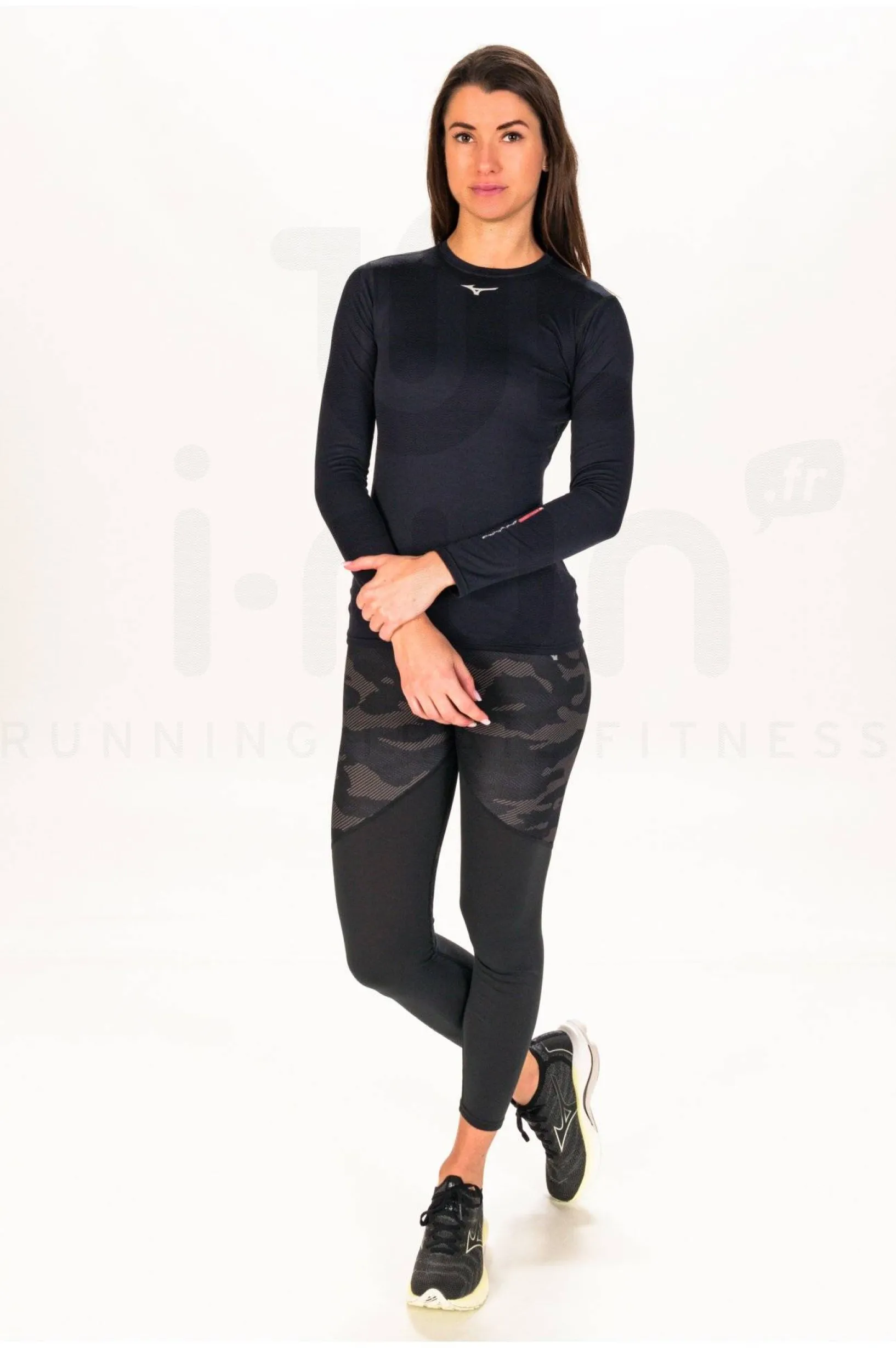 Femme Mizuno Manches Longues^Mid Weight Crew W femme