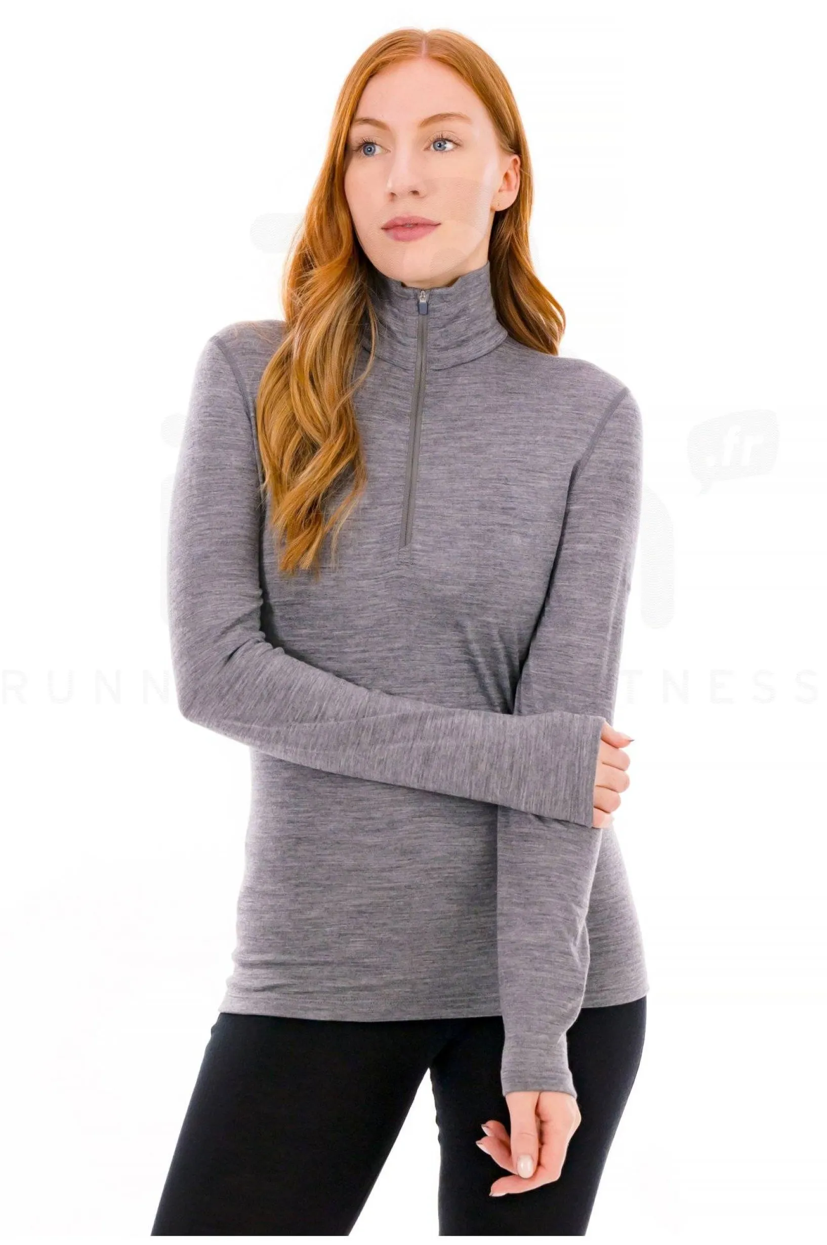 Femme Icebreaker Manches Longues^Mérinos 200 Oasis 1/2 Zip femme