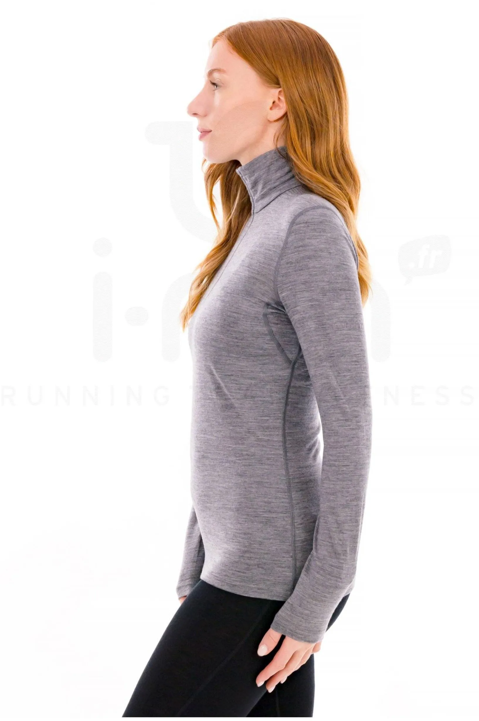 Femme Icebreaker Manches Longues^Mérinos 200 Oasis 1/2 Zip femme