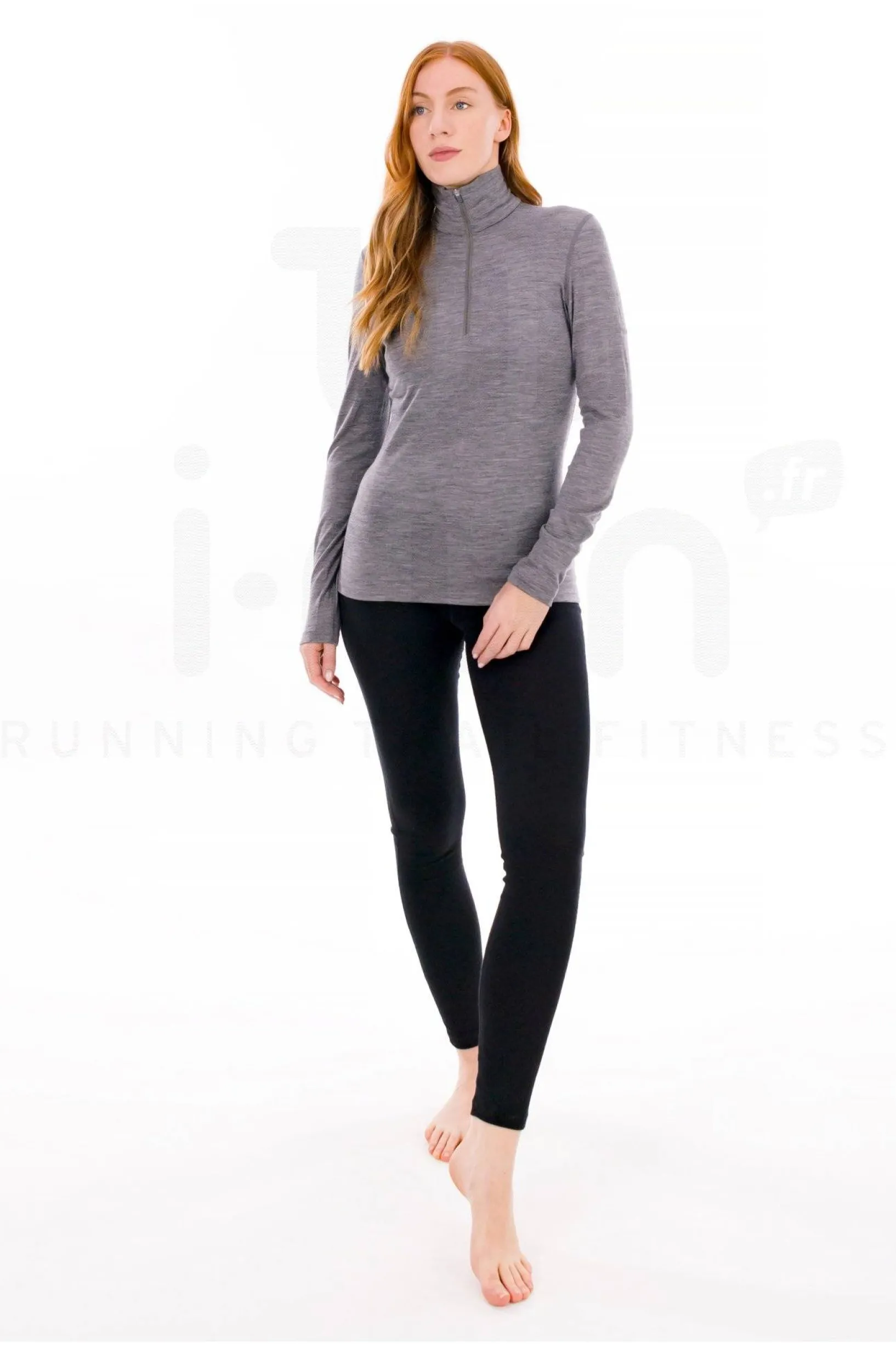 Femme Icebreaker Manches Longues^Mérinos 200 Oasis 1/2 Zip femme
