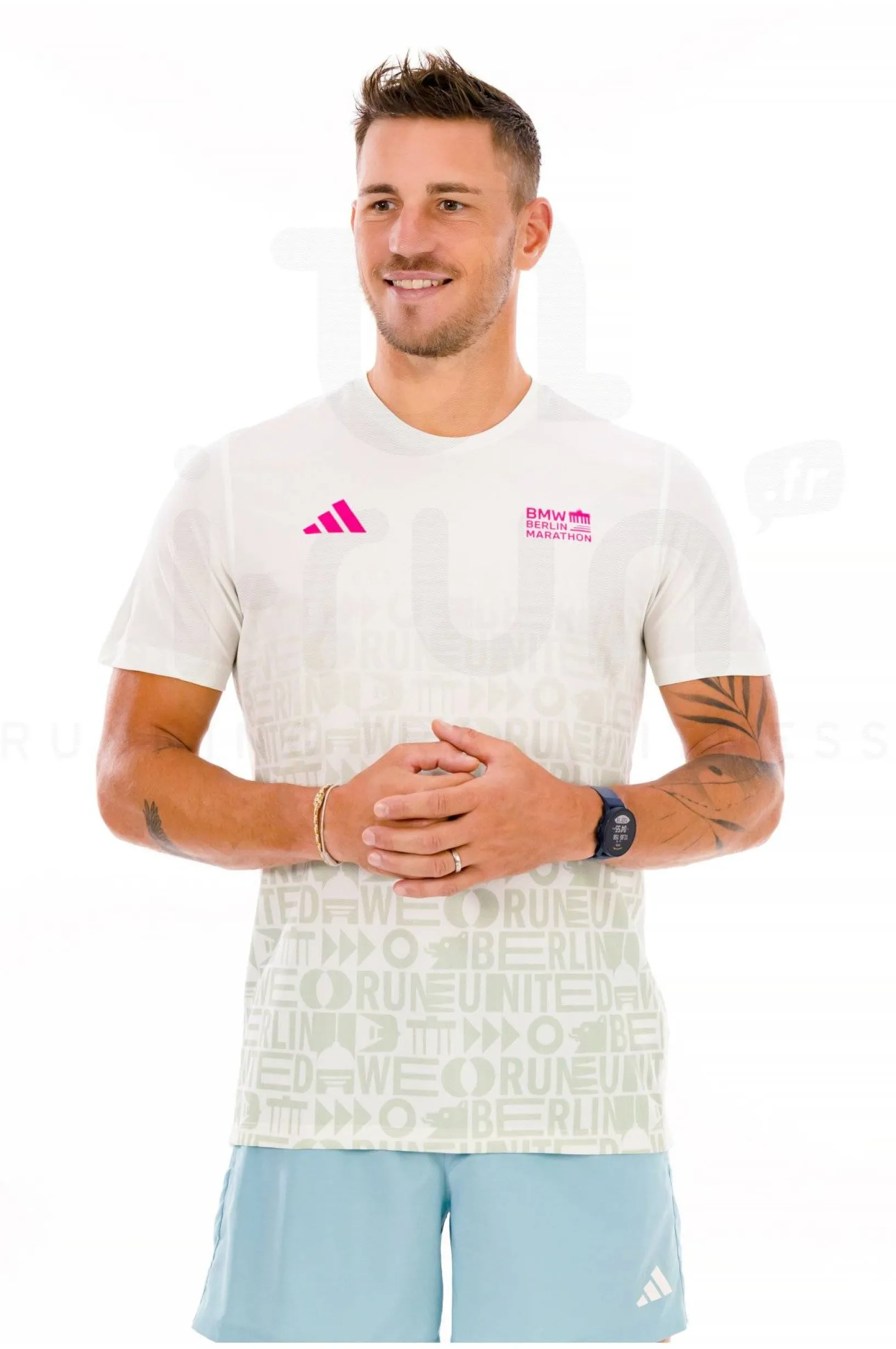 Homme adidas Manches Courtes^Own The Run