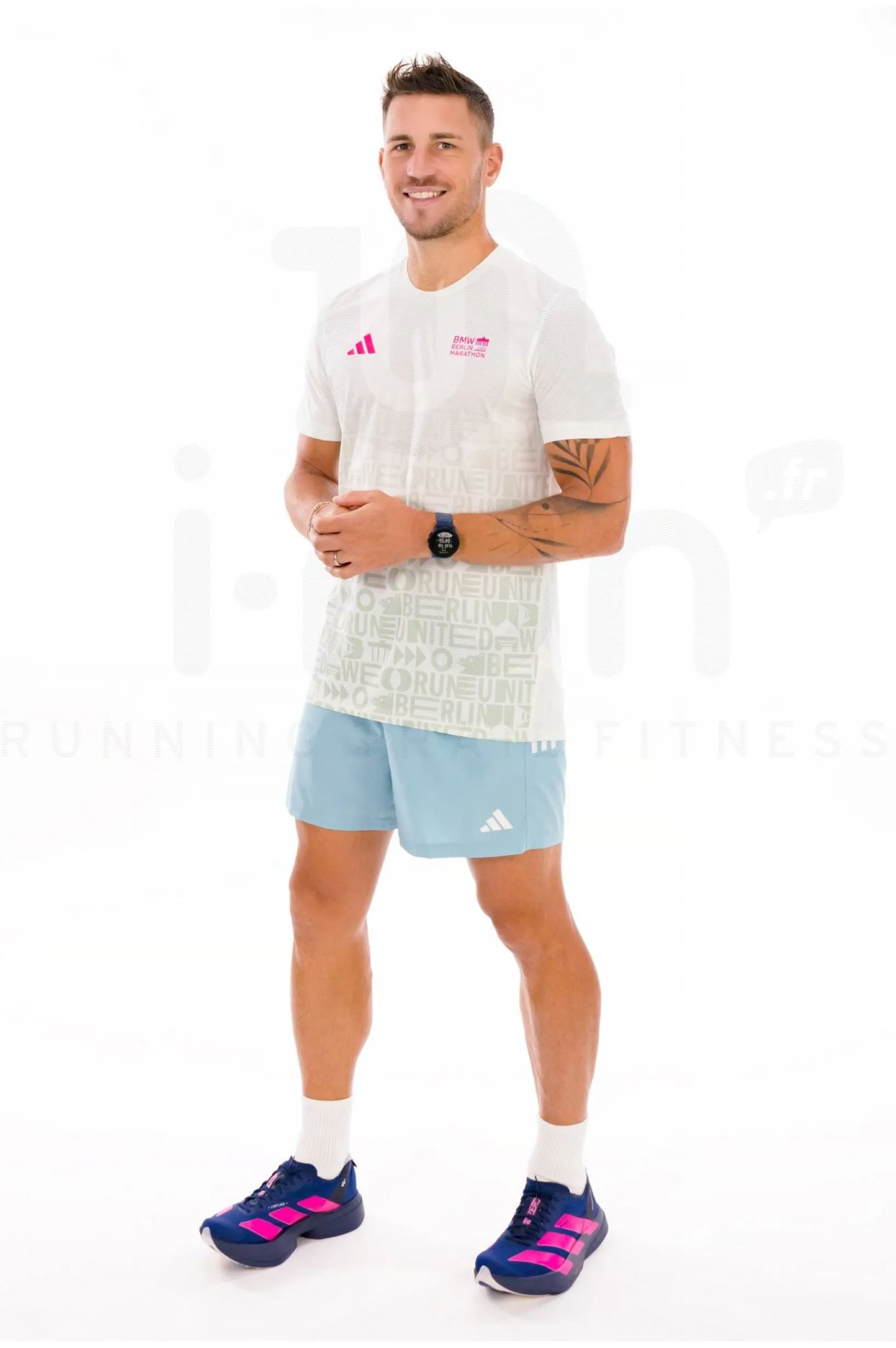 Homme adidas Manches Courtes^Own The Run