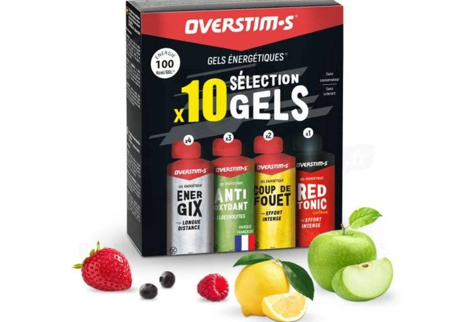 OVERSTIMS Gels^Pack Énergétique Sélection Performance Liquide 10 Gels