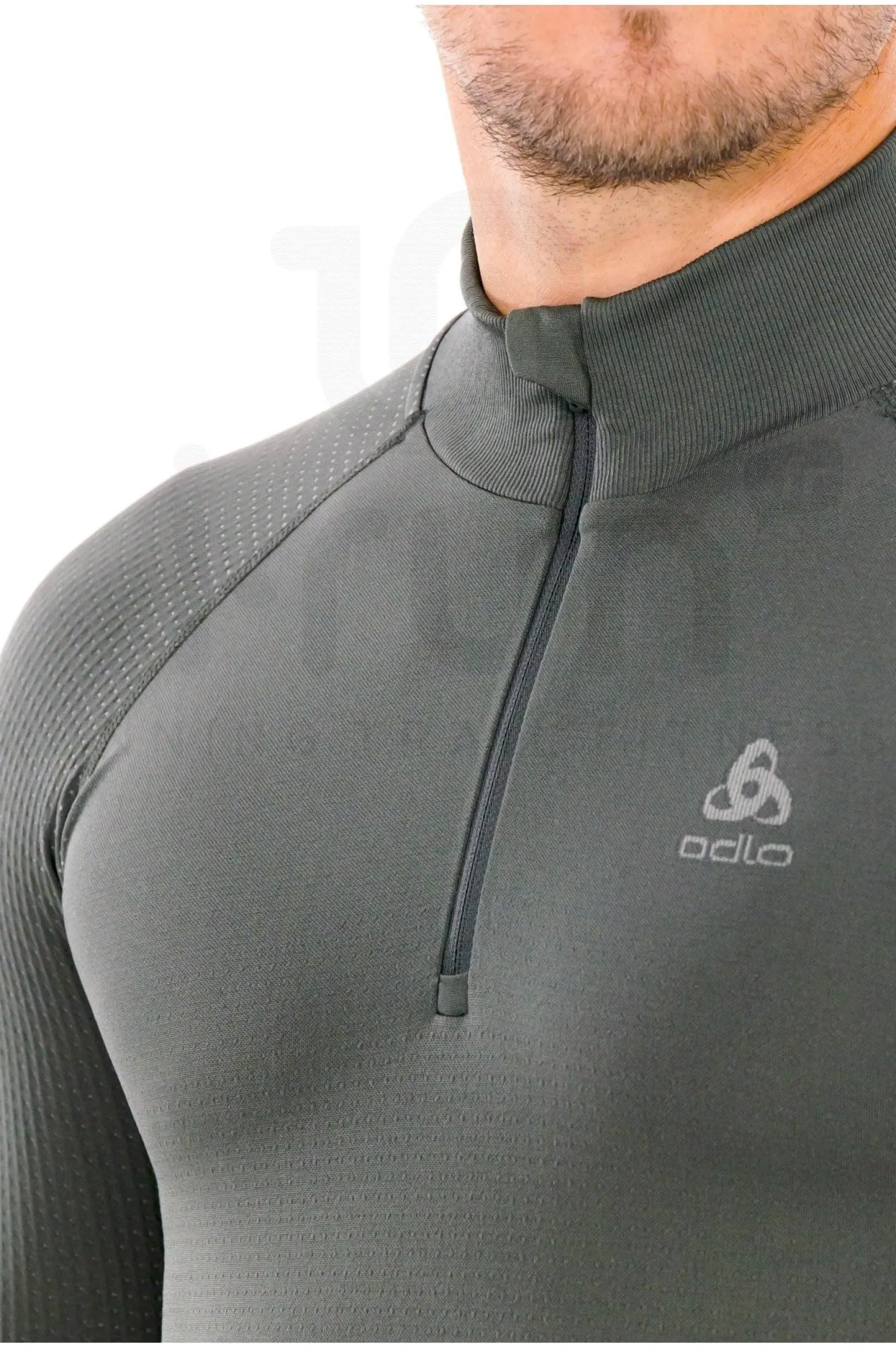 Homme Odlo Manches Longues^Performance Warm 1/2 Zip