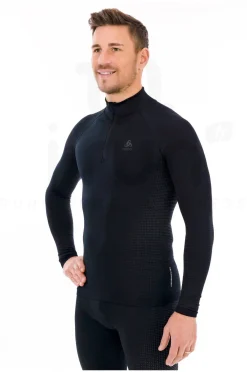 Homme Odlo Manches Longues^Performance Warm 1/2 Zip