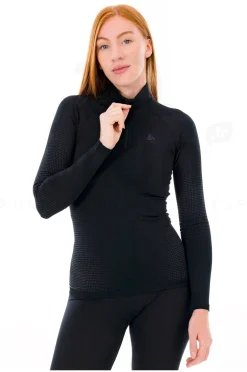 Femme Odlo Manches Longues^Performance Warm 1/2 Zip femme