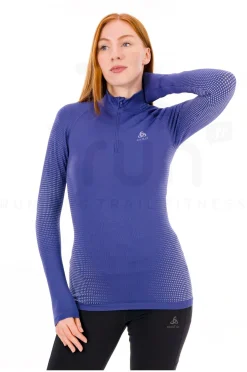 Femme Odlo Manches Longues^Performance Warm 1/2 Zip femme