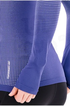 Femme Odlo Manches Longues^Performance Warm 1/2 Zip femme