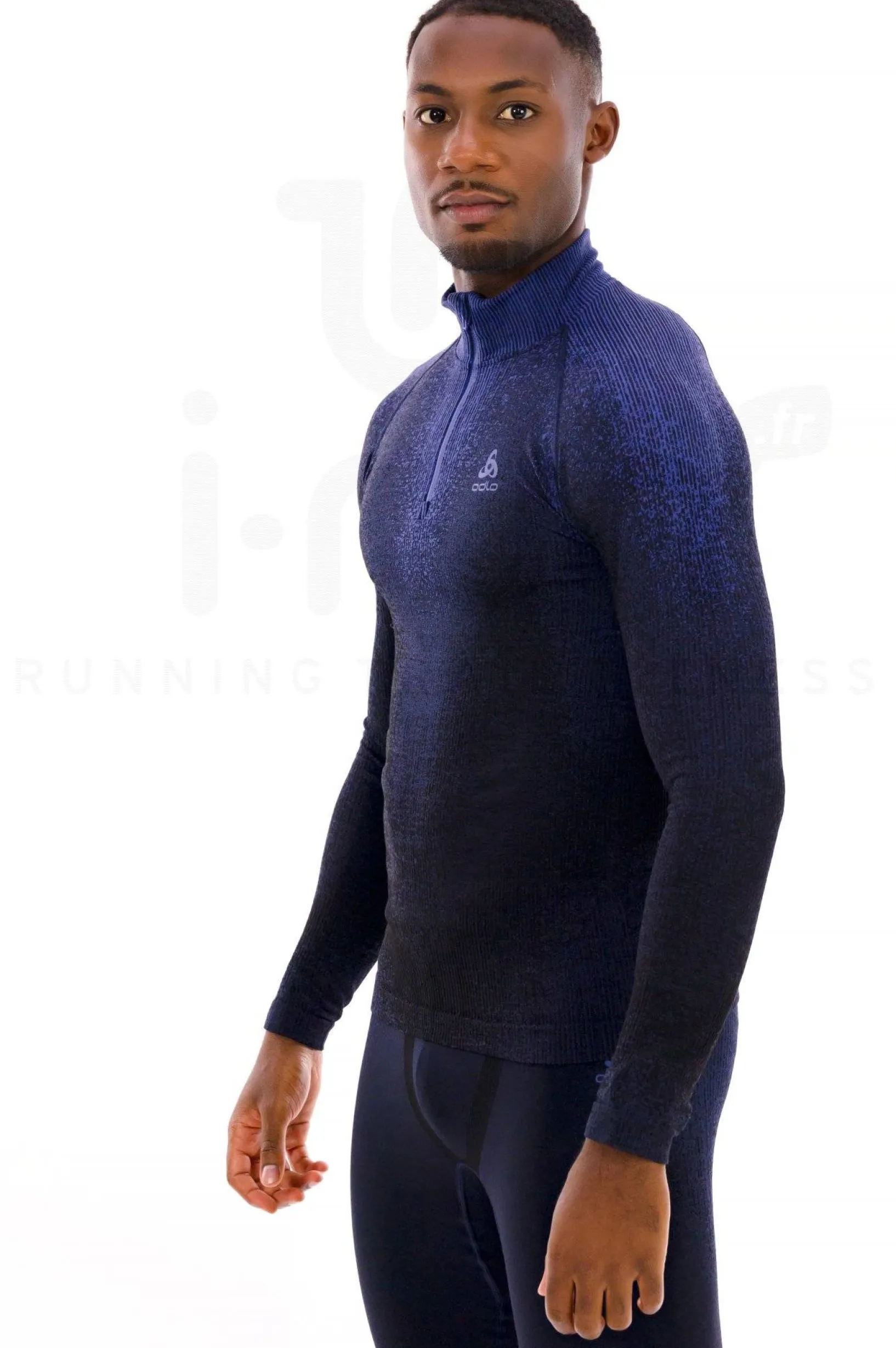 Homme Odlo Manches Longues^POW Blackcomb 1/2 Zip