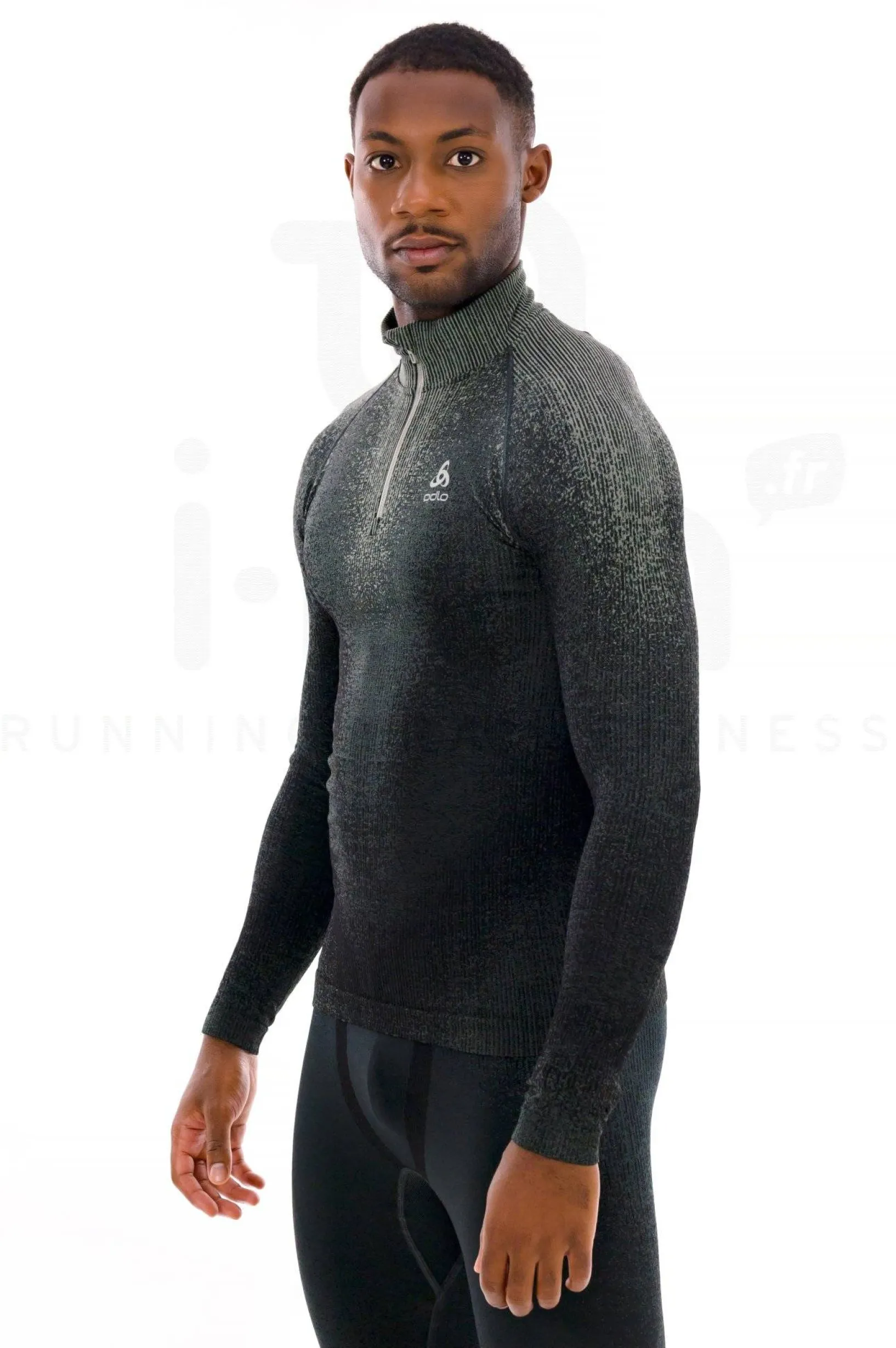Homme Odlo Manches Longues^POW Blackcomb 1/2 Zip