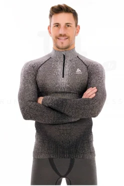 Homme Odlo Manches Longues^POW Blackcomb 1/2 Zip