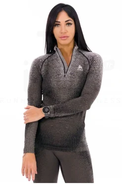Femme Odlo Manches Longues^POW Blackcomb 1/2 Zip femme