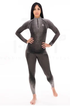 Femme Odlo Manches Longues^POW Blackcomb 1/2 Zip femme