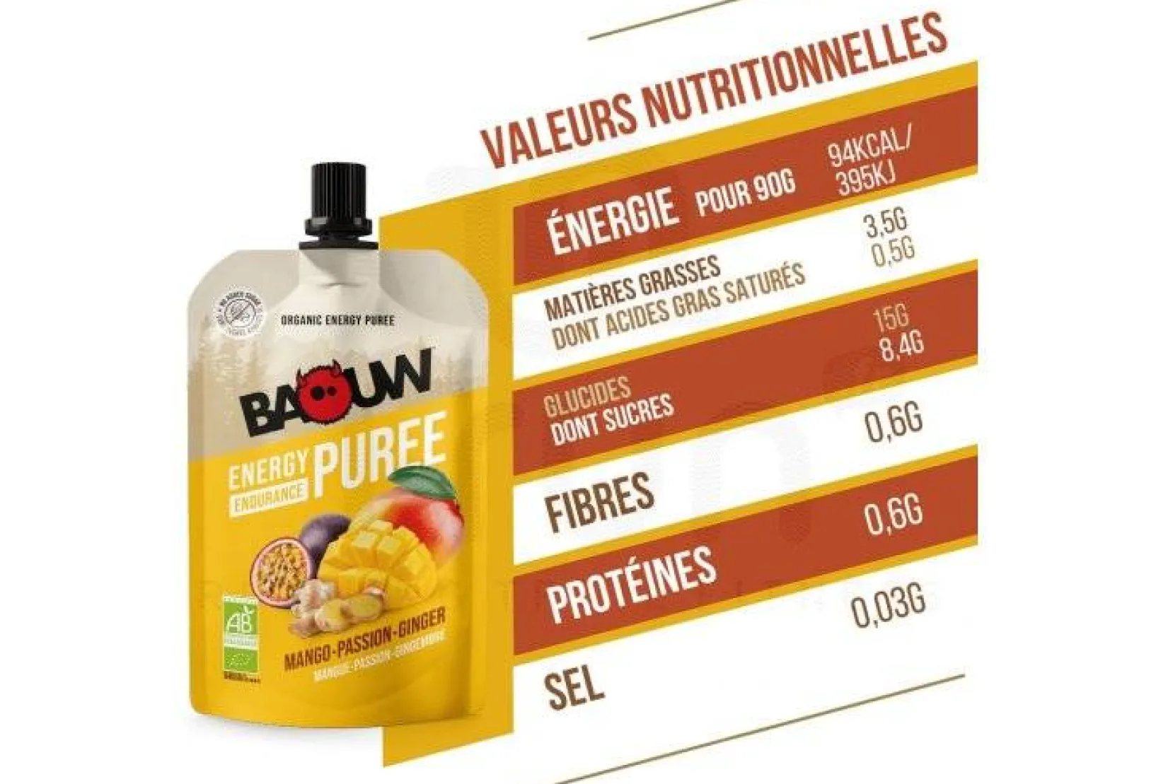 Baouw Gels^Purée énergétique Bio