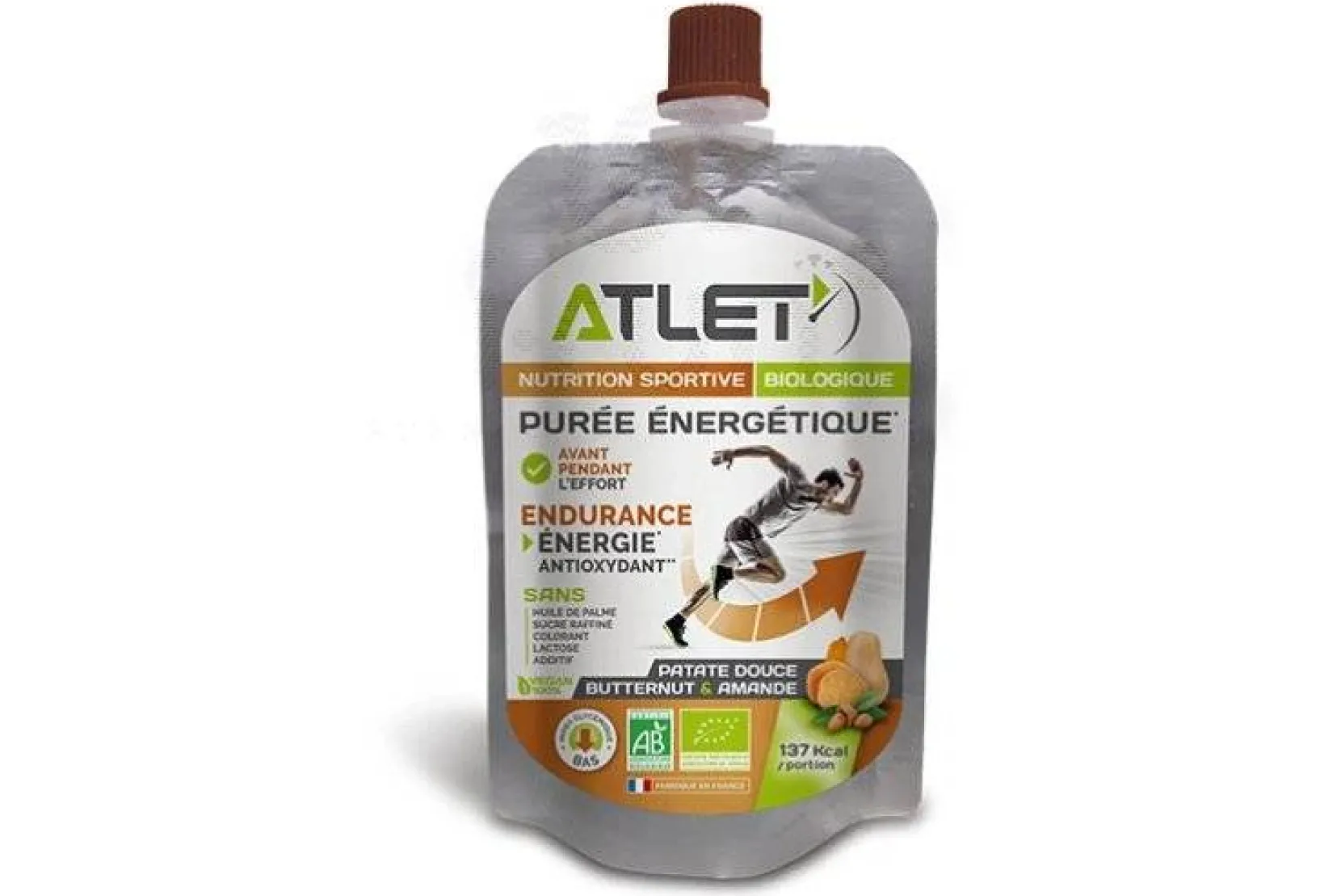 Atlet Gels^Purée énergétique Bio - Butternut-Patate Douce-Amande
