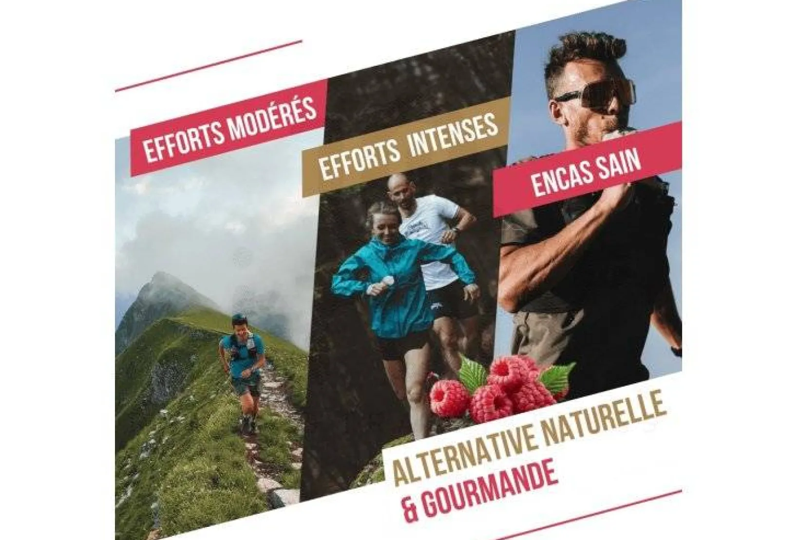 Baouw Gels^Purée nutritionnelle bio - Framboise - Fraise - Basilic