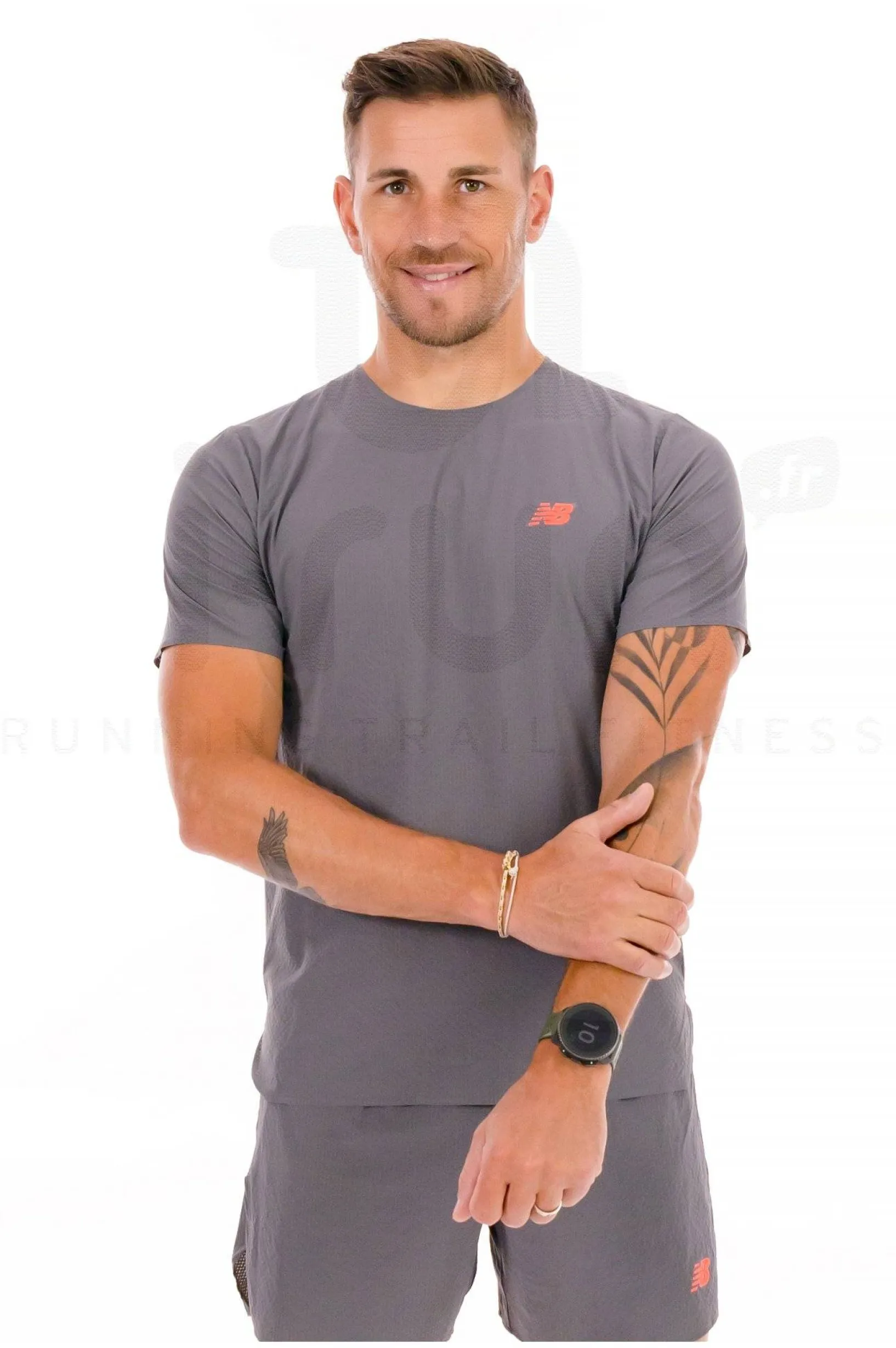 Homme New Balance Manches Courtes^Race Day Ultra Light