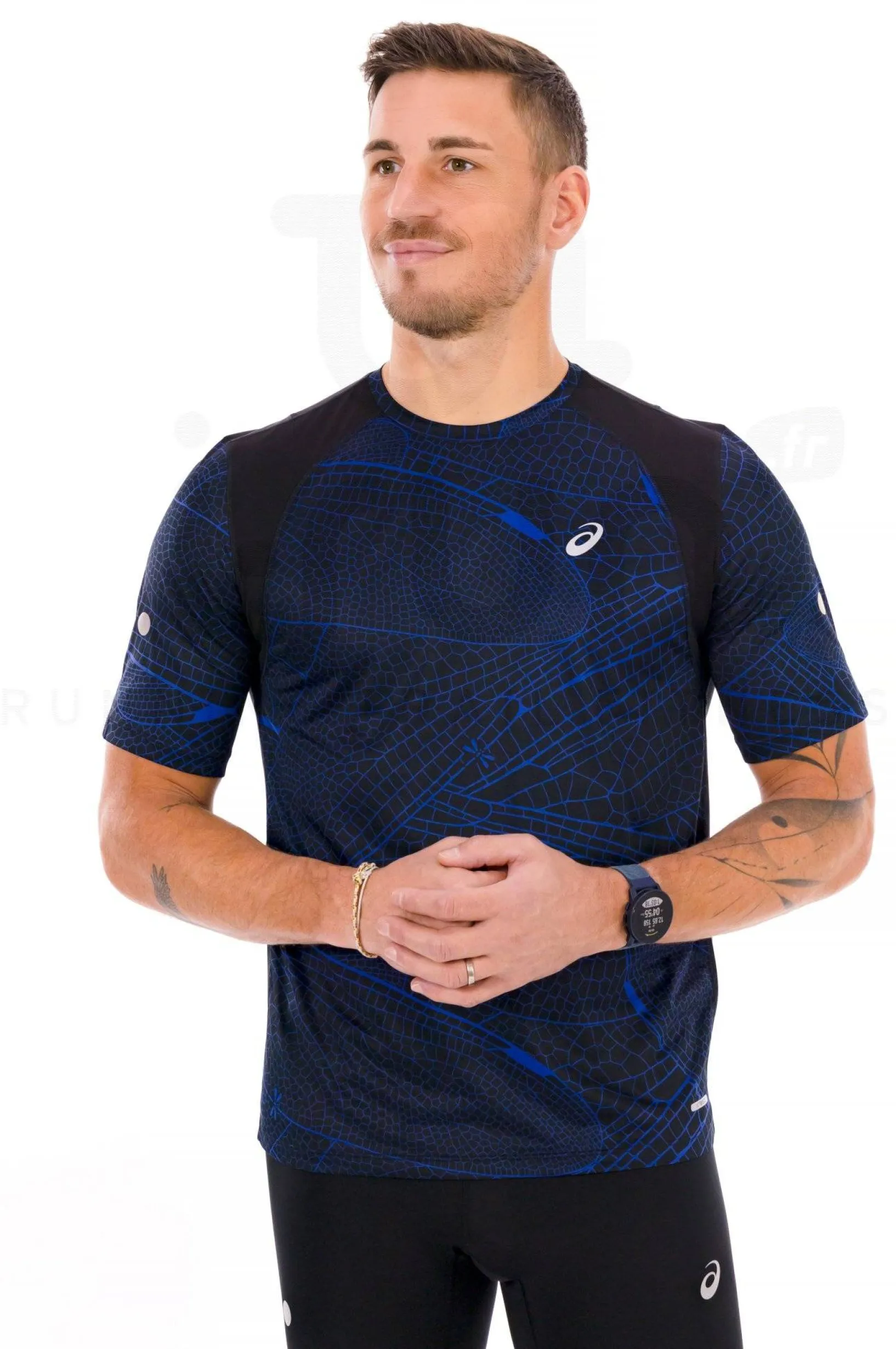 Homme Asics Manches Courtes^Road Lite-Show