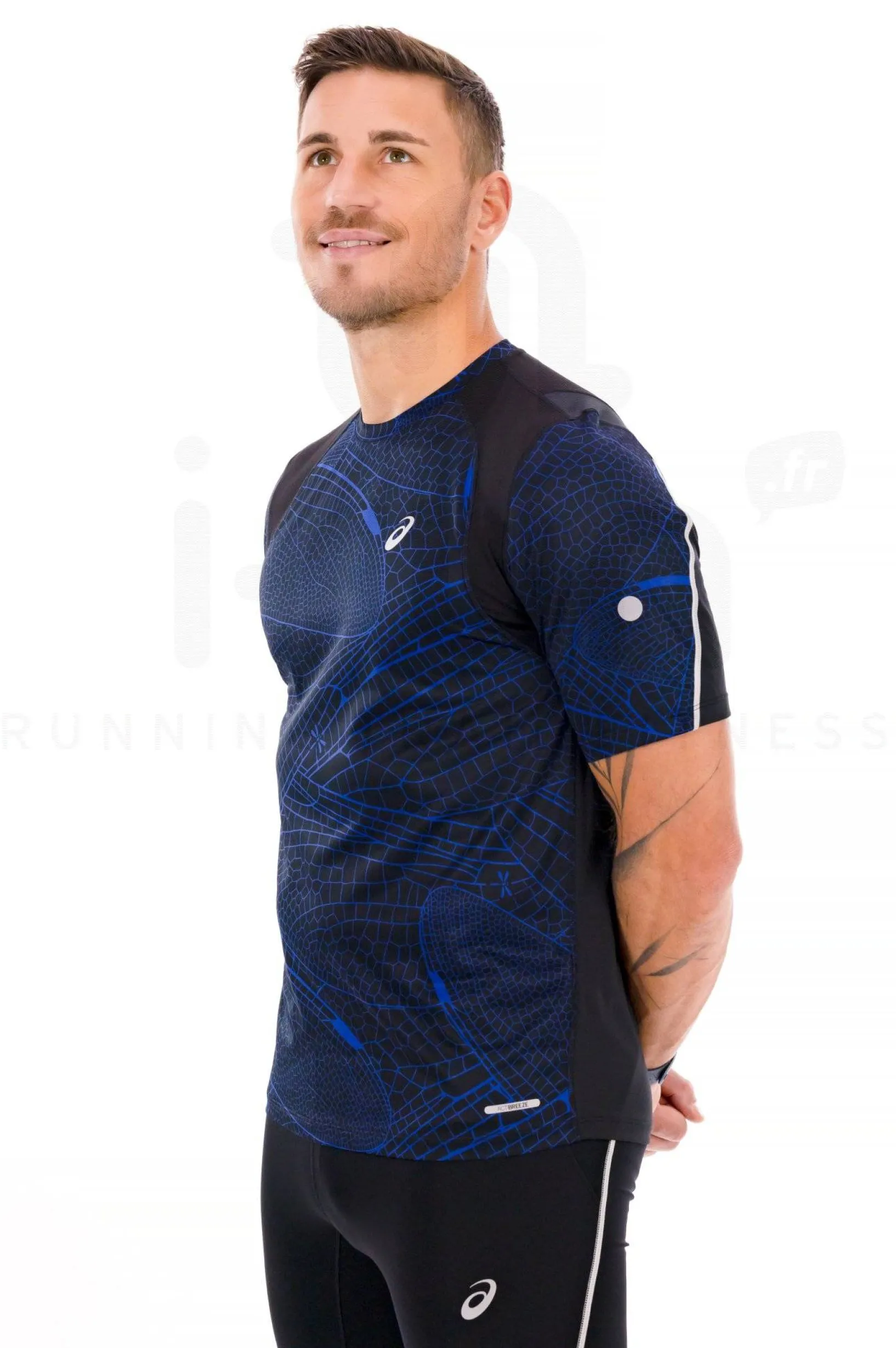 Homme Asics Manches Courtes^Road Lite-Show