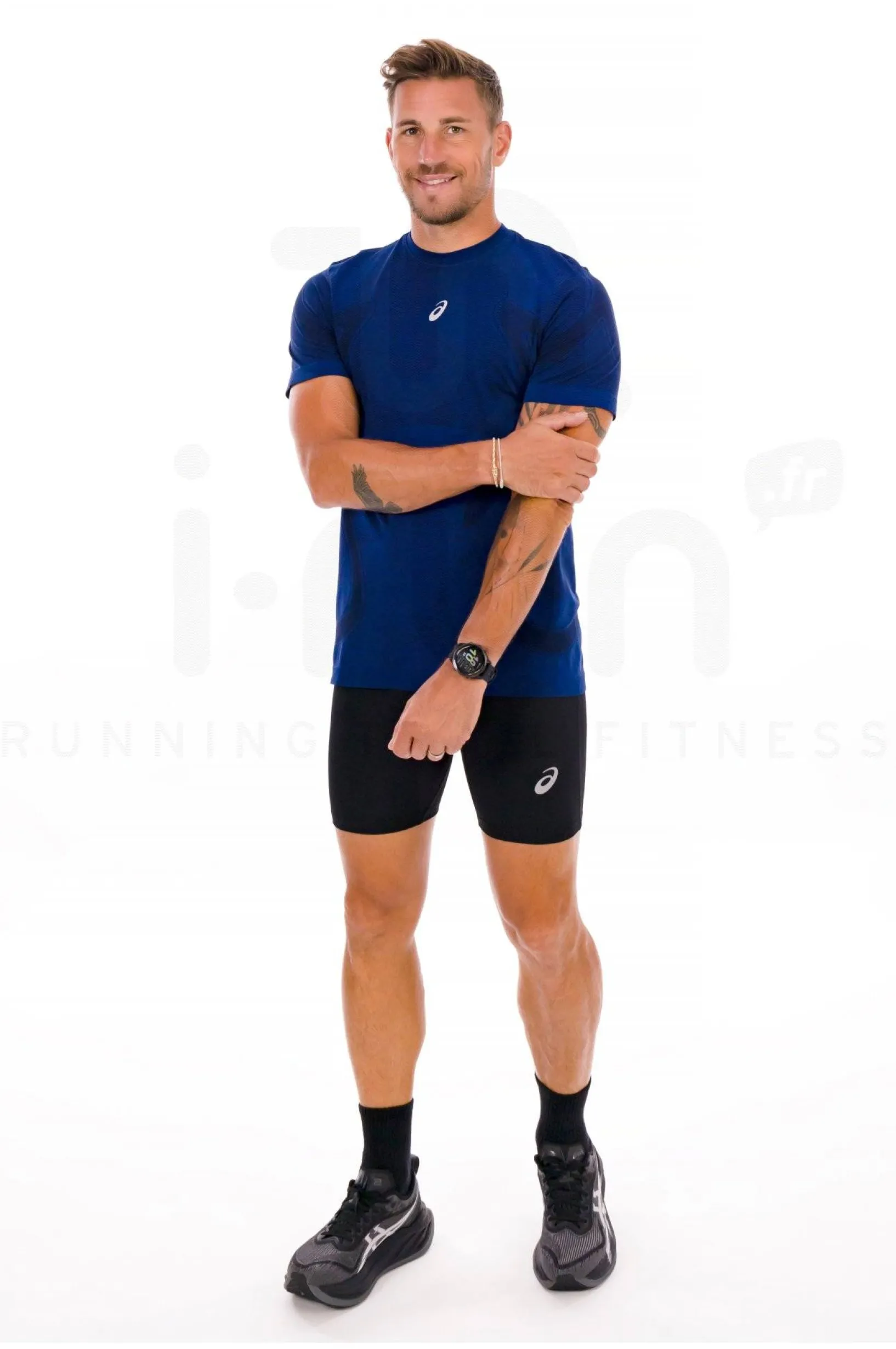 Homme Asics Manches Courtes^Road Seamless