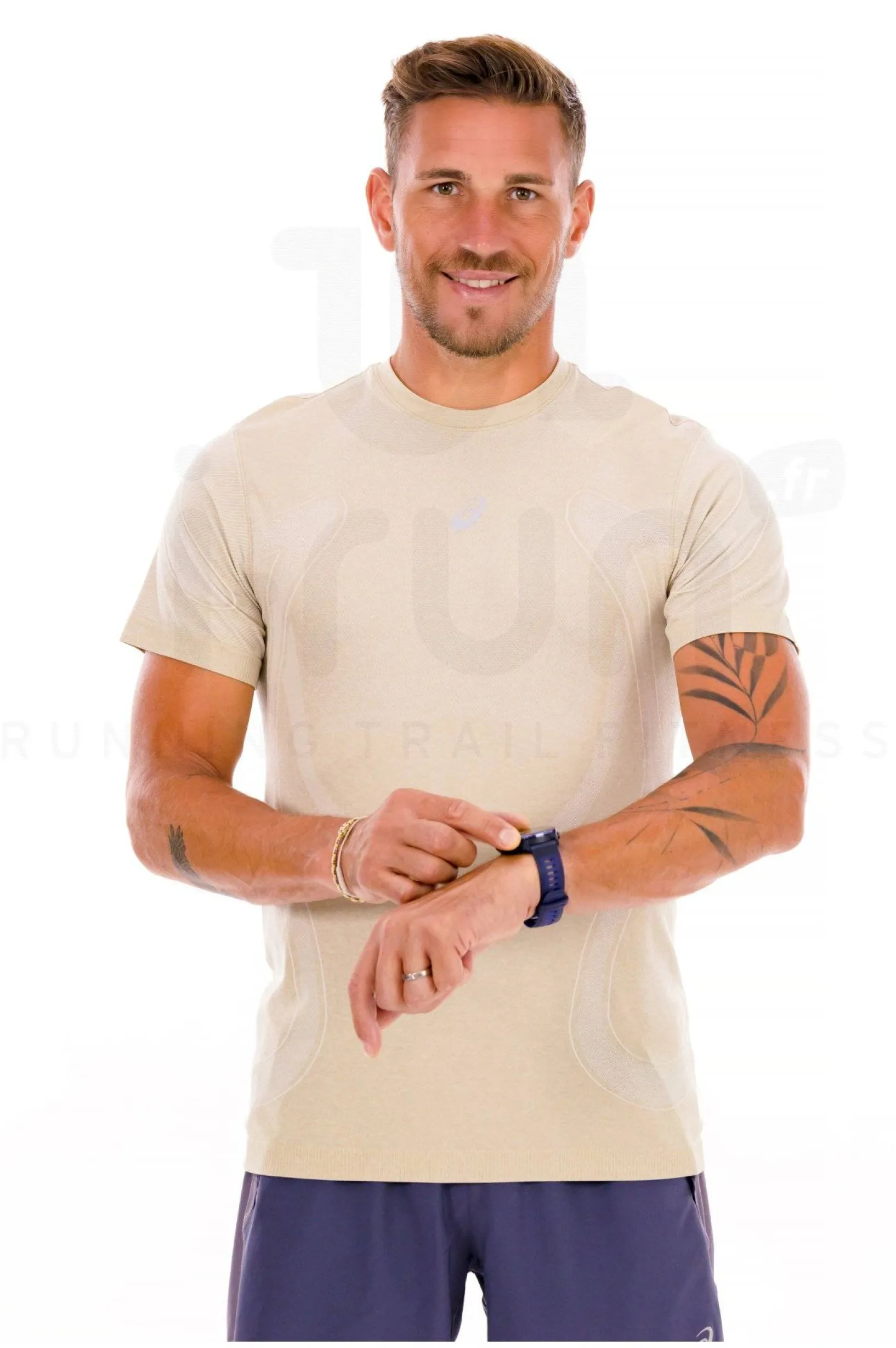 Homme Asics Manches Courtes^Road Seamless