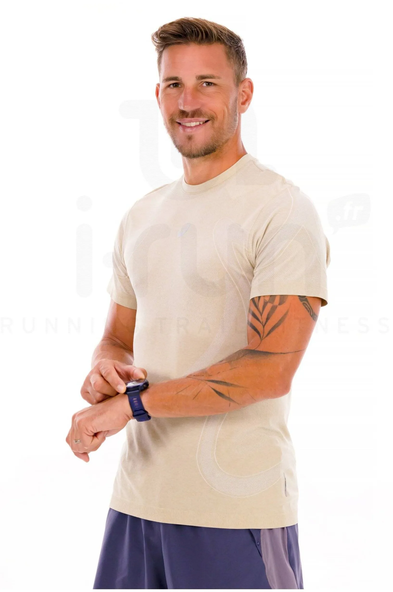 Homme Asics Manches Courtes^Road Seamless