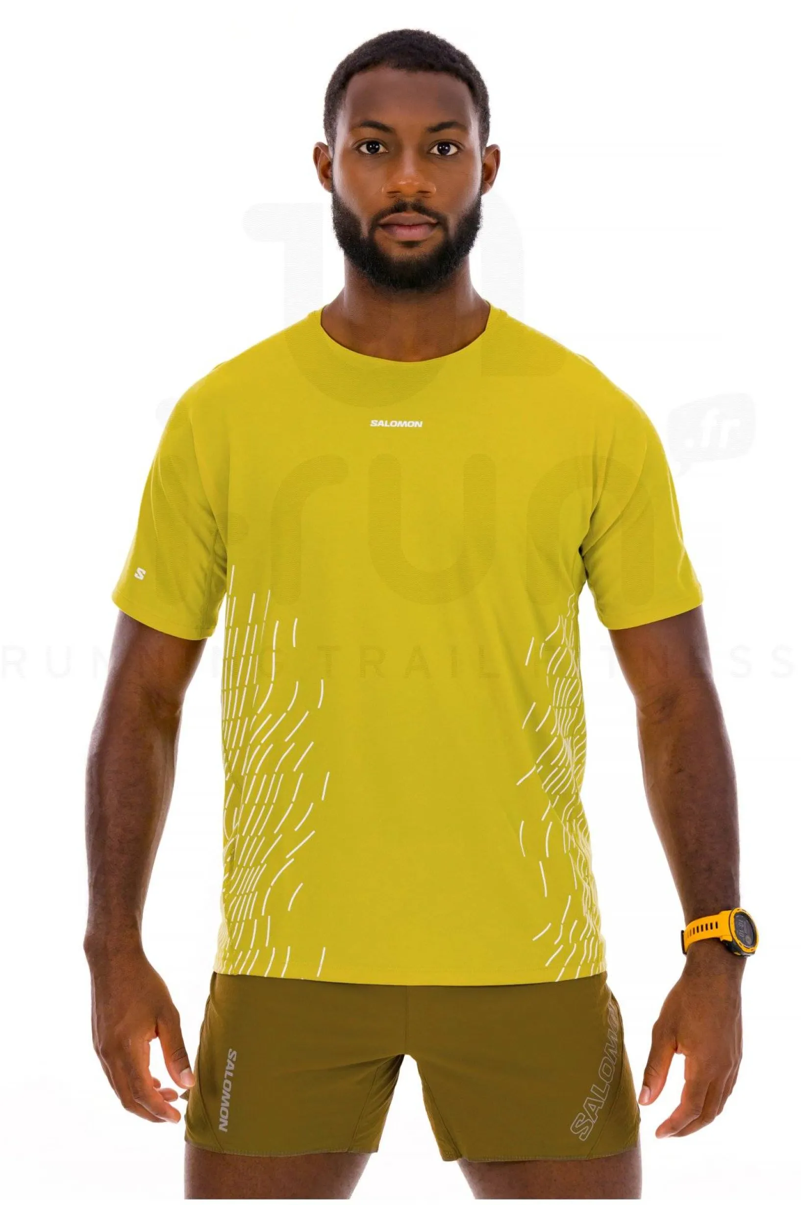 Homme Salomon Manches Courtes^Sense Aero GFX