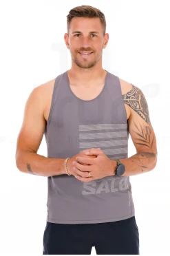 Homme Salomon Débardeurs^Sense Aero GFX