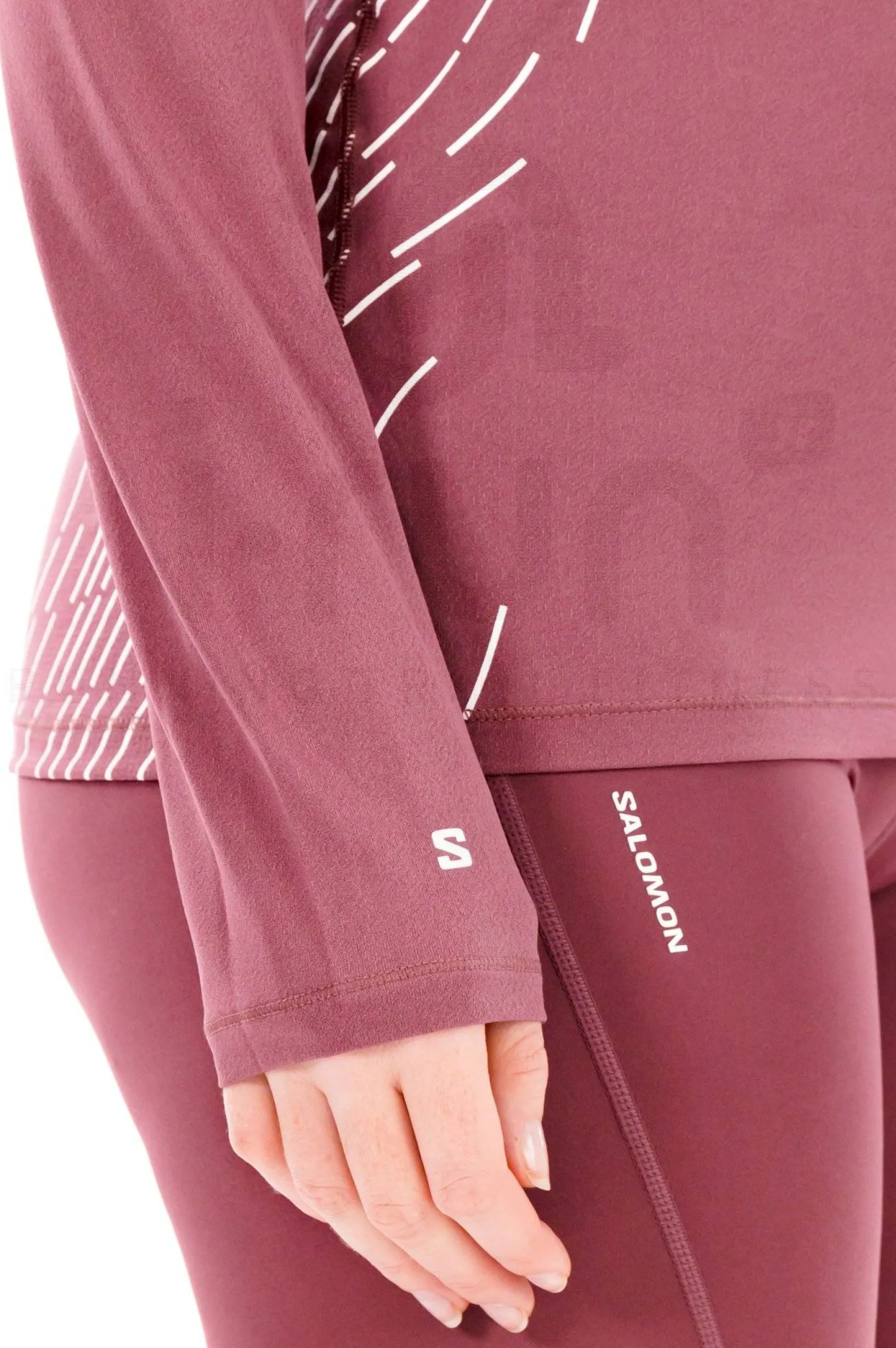 Femme Salomon Manches Longues^Sense Aero GFX femme