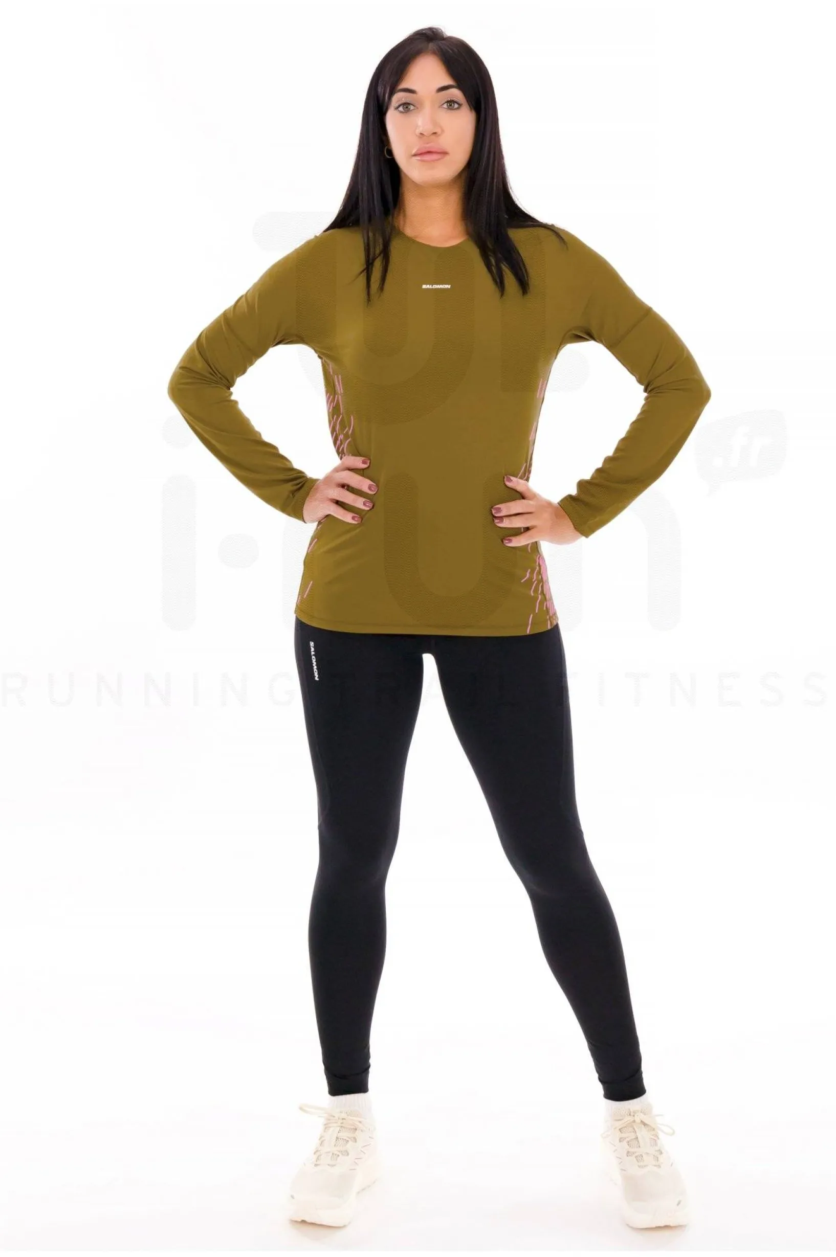 Femme Salomon Manches Longues^Sense Aero GFX femme