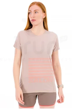 Femme Salomon Manches Courtes^Sense Aero GFX femme