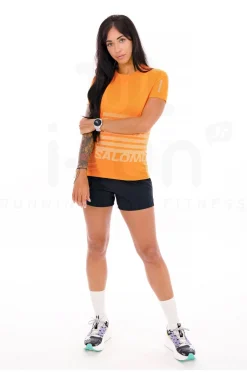 Femme Salomon Manches Courtes^Sense Aero GFX femme