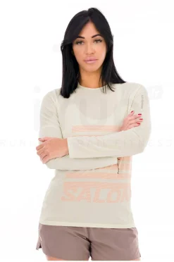 Femme Salomon Manches Longues^Sense Aero GFX femme