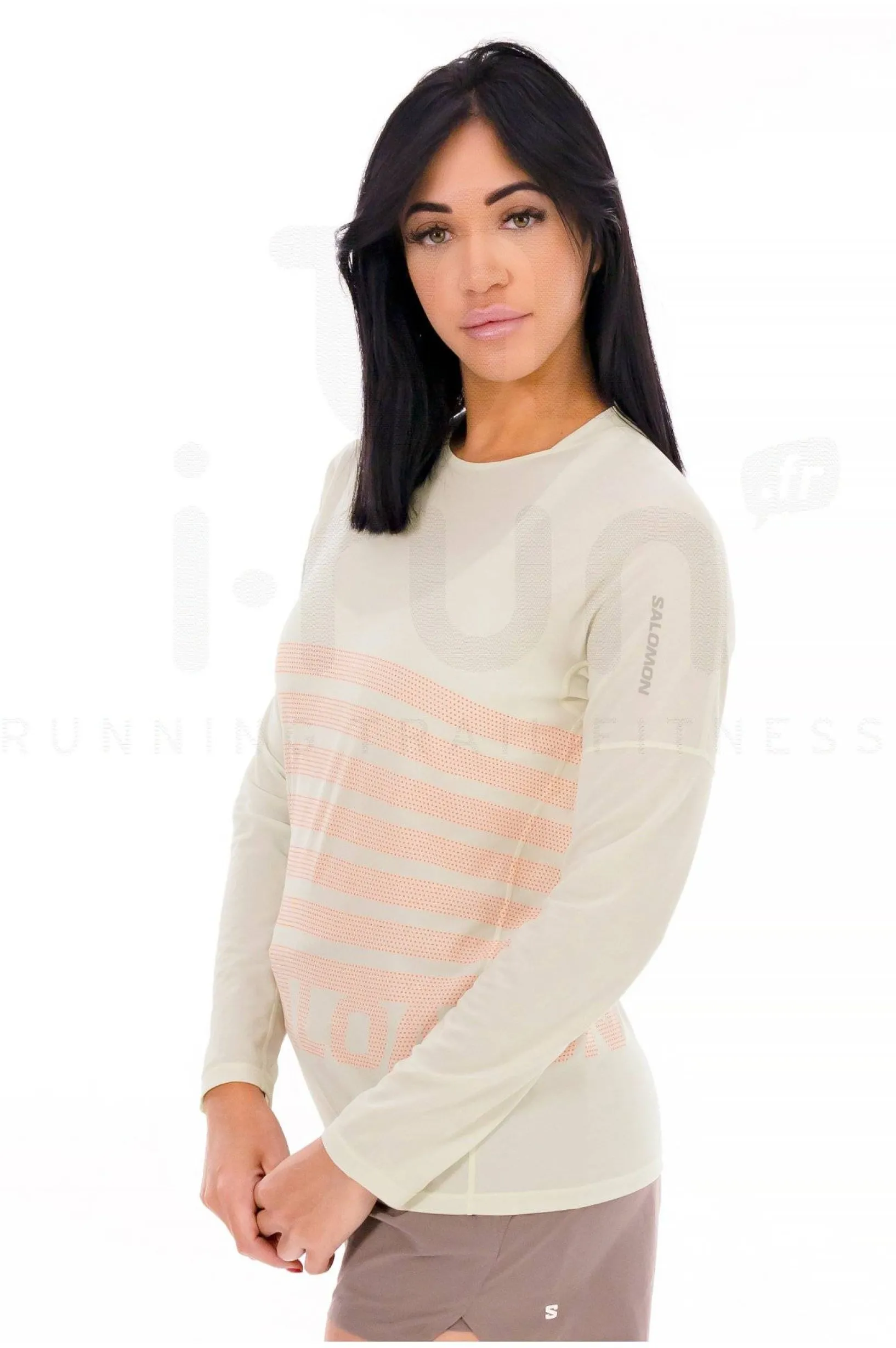 Femme Salomon Manches Longues^Sense Aero GFX femme