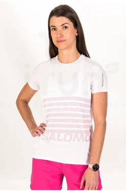 Femme Salomon Manches Courtes^Sense Aero GFX femme