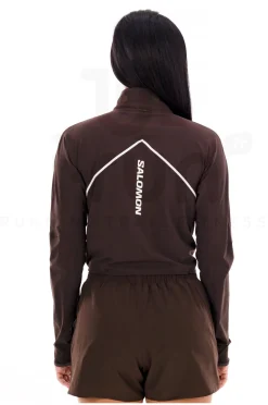 Femme Salomon Manches Longues^Sense Aero Hybrid Cropped femme