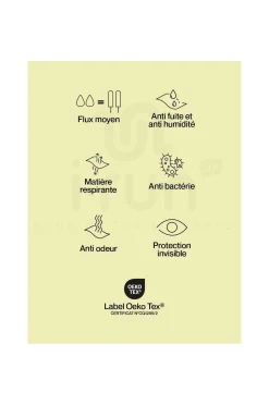 Femme Smoon Shorts / Cuissards / Jupes^Short menstruel - Flux moyen femme