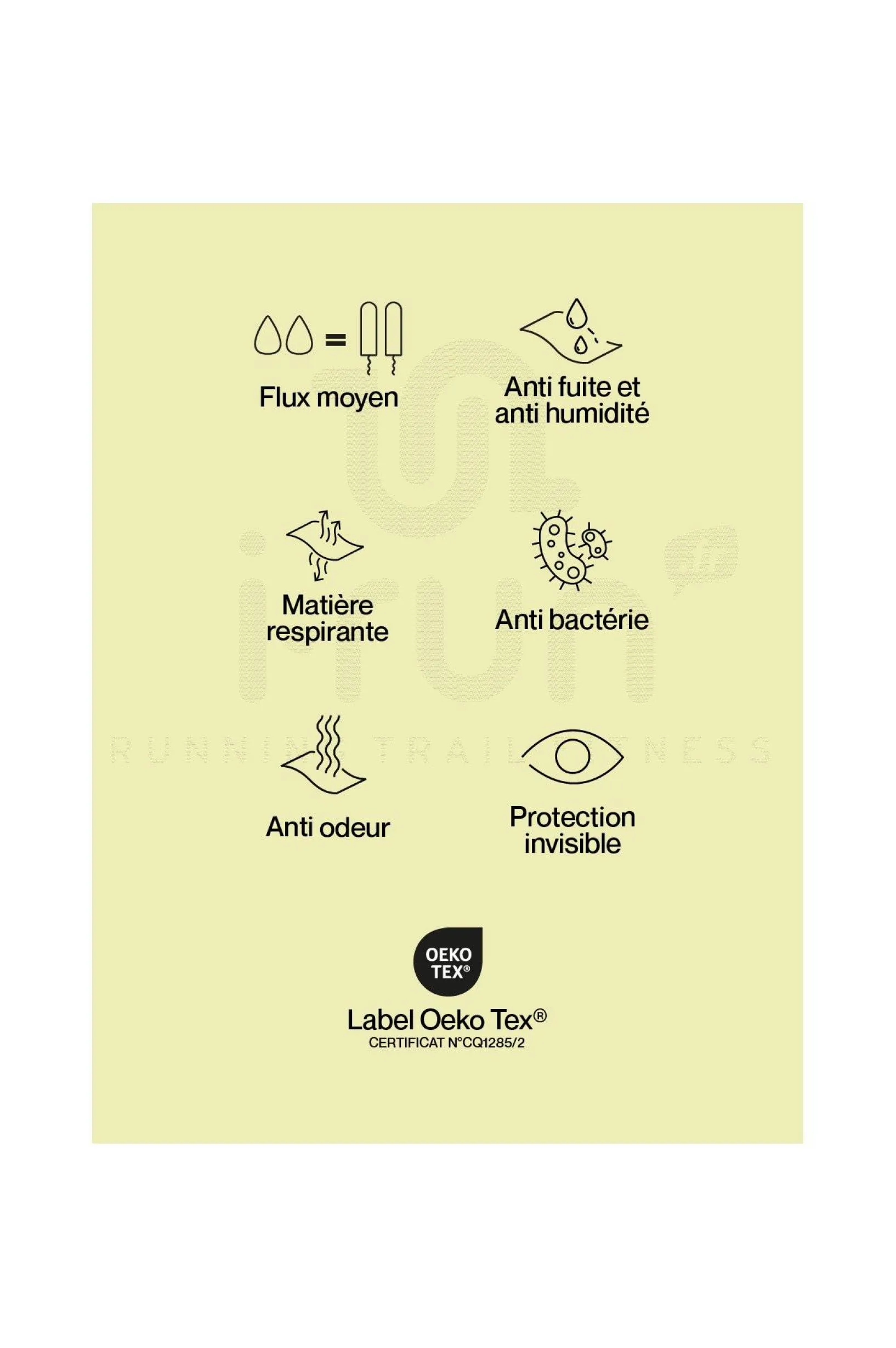 Femme Smoon Shorts / Cuissards / Jupes^Short menstruel - Flux moyen femme